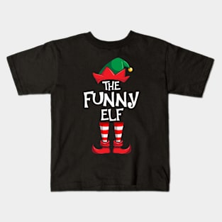 Funny Elf Matching Family Christmas Kids T-Shirt